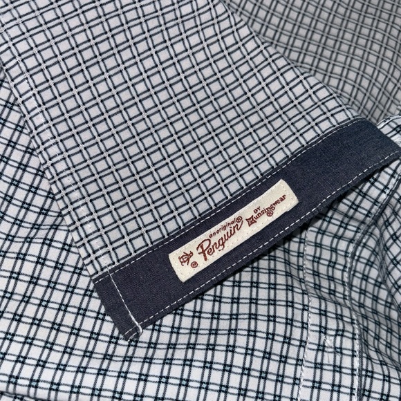 Original Penguin Men’s Casual Button Down Shirt Plaid Heritage Slim Fit Size L - Picture 5 of 6